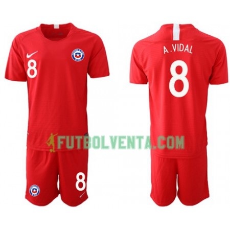 Camiseta de fútbol Chile A. VIDAL 8 Niños 1ª equipación 2018/2019 Camiseta de fútbol Chile A. VIDAL 8 Niños 1ª equipación 2018/2019